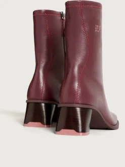 DATE BURGUNDER STIEFELETTE MIT ABSATZ Damen Stiefel Und Stiefeletten