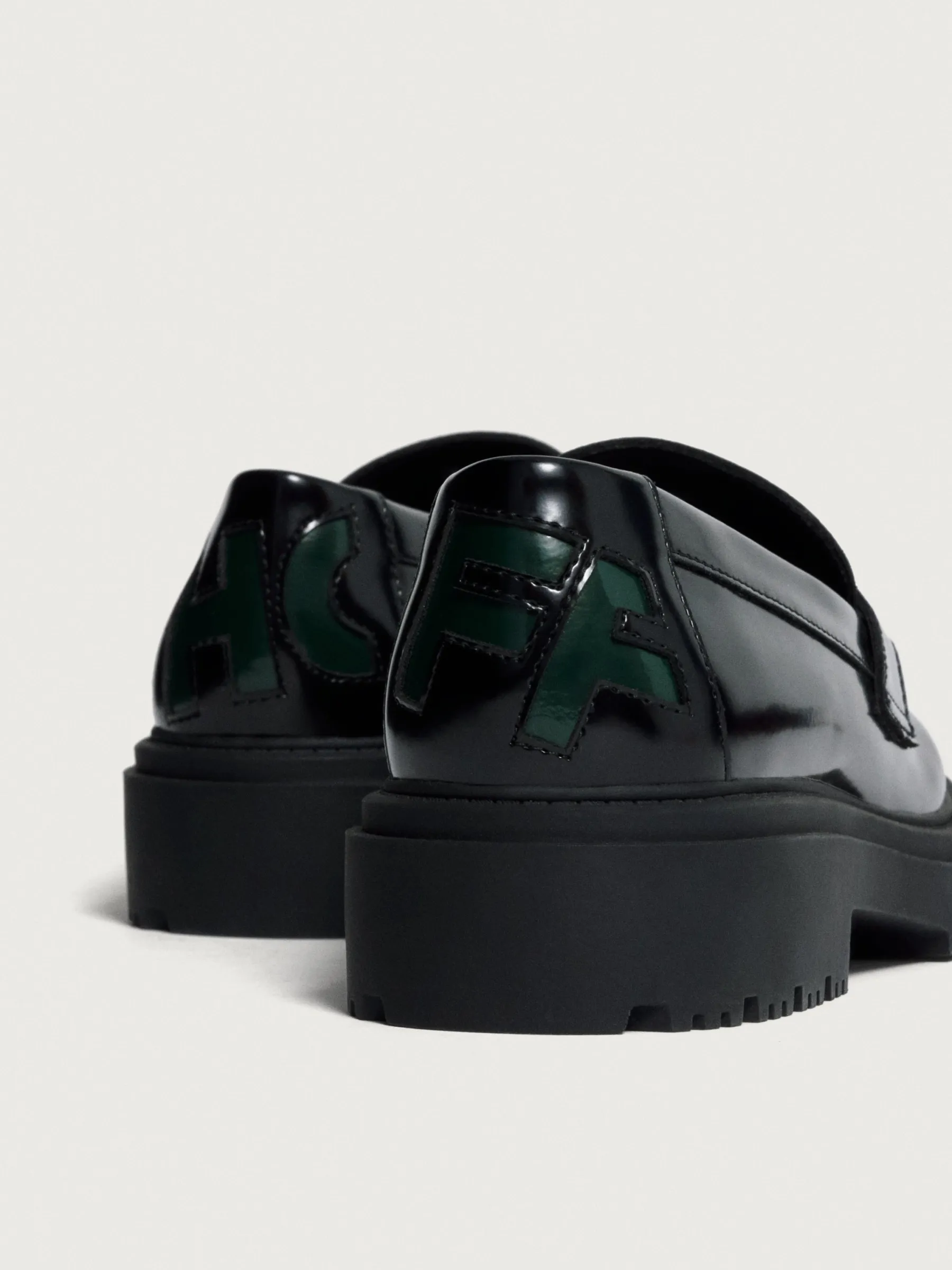 Sale MOKASSIN SCHOOL SCHWARZ Damen Flacher Schuh