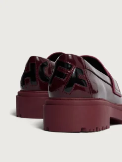 Best MOKASSIN SCHOOL WEINROT Damen Flacher Schuh