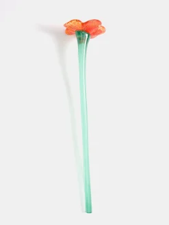 MOUTHBLOWN CRYSTAL FLOWER ORANGE Damen/Herren Deko|Deko