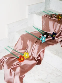 Best MOUTHBLOWN CRYSTAL FLOWER BROWN Damen/Herren Deko|Deko