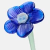 Hot MOUTHBLOWN CRYSTAL FLOWER BLUE Damen/Herren Deko|Deko