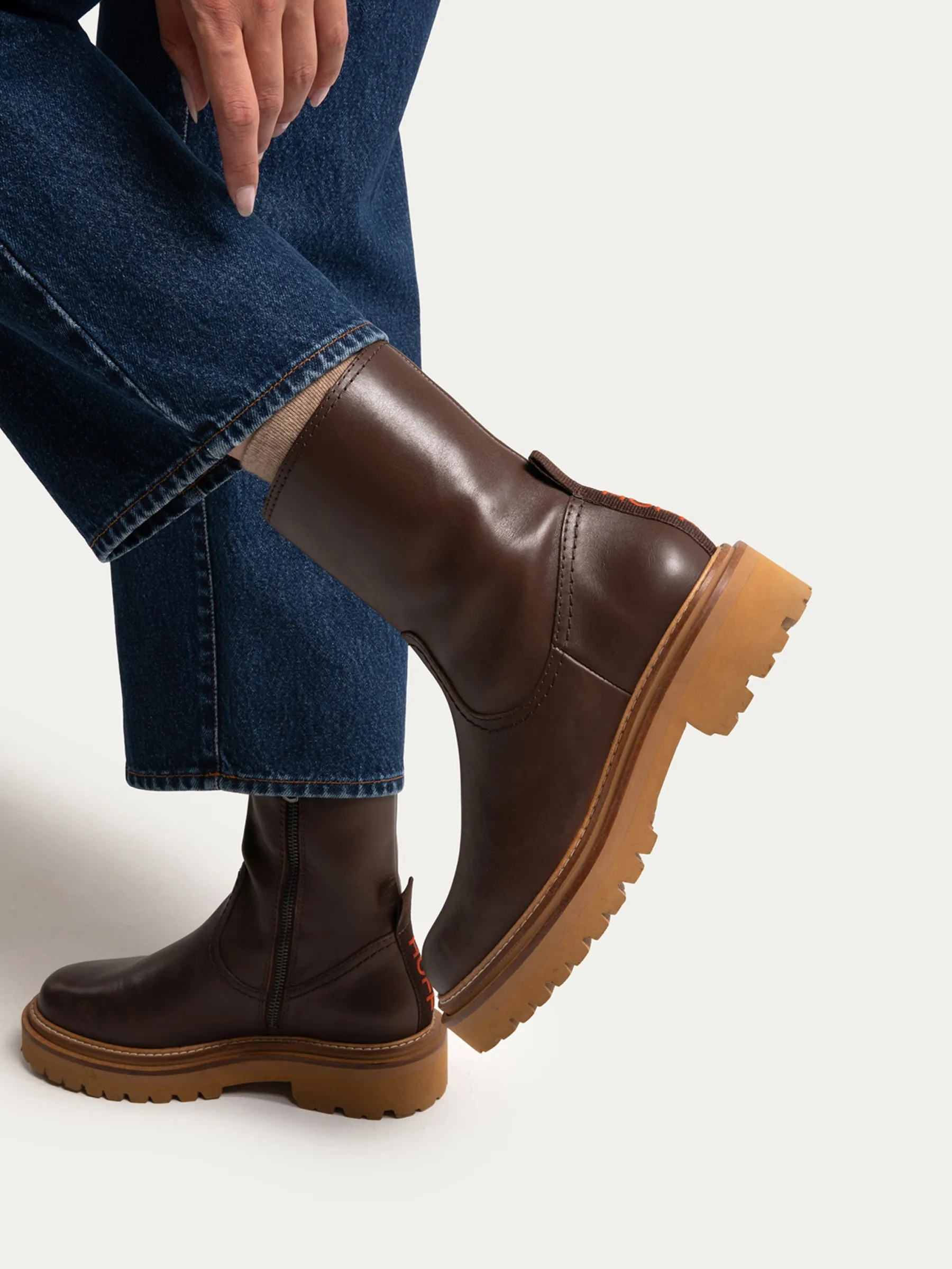 Hot OFFICE BRAUN LEDERSTIEFEL Damen Stiefel Und Stiefeletten