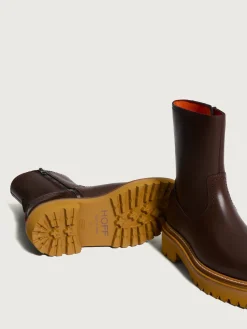 Hot OFFICE BRAUN LEDERSTIEFEL Damen Stiefel Und Stiefeletten